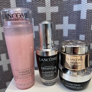 Lancôme Skincare Set - Tonique Confort, Génifique, Absolue